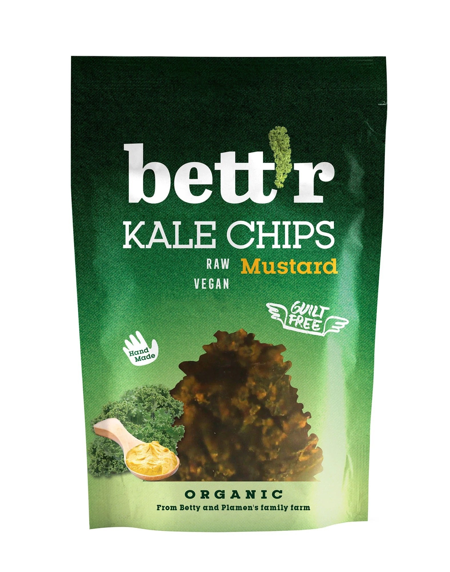 Organic Kale & Mustard Chips - 30g from Bettr | Available at Sow & Arrow