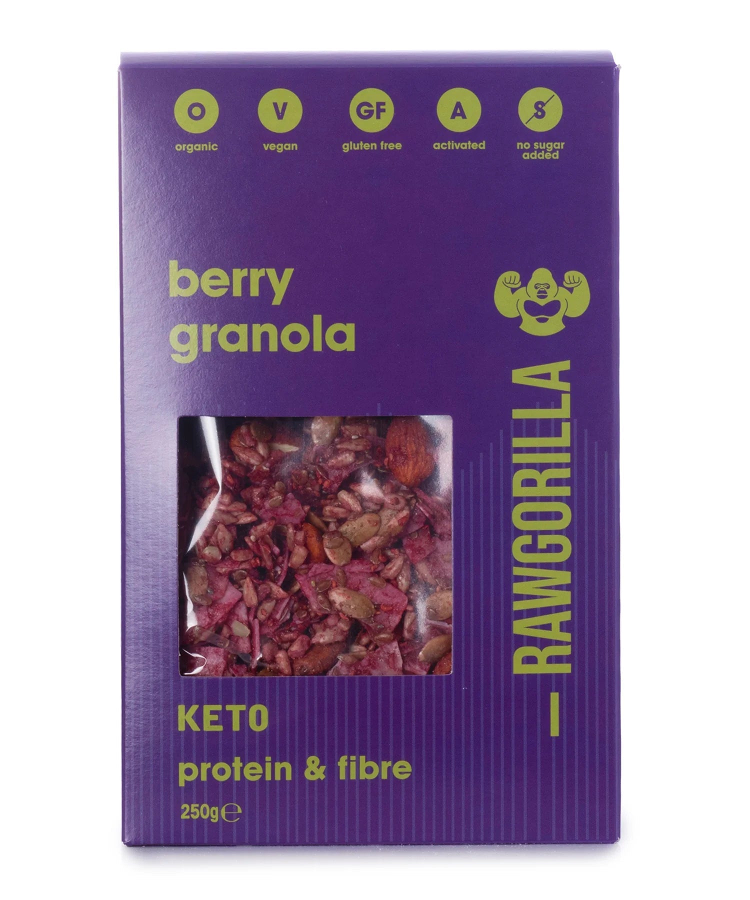 Organic Keto Berry Granola - Raw Gorilla from Raw Gorilla | Available at Sow & Arrow