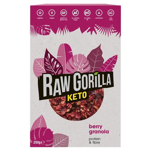 Organic Keto Berry Granola - Raw Gorilla from Raw Gorilla | Available at Sow & Arrow