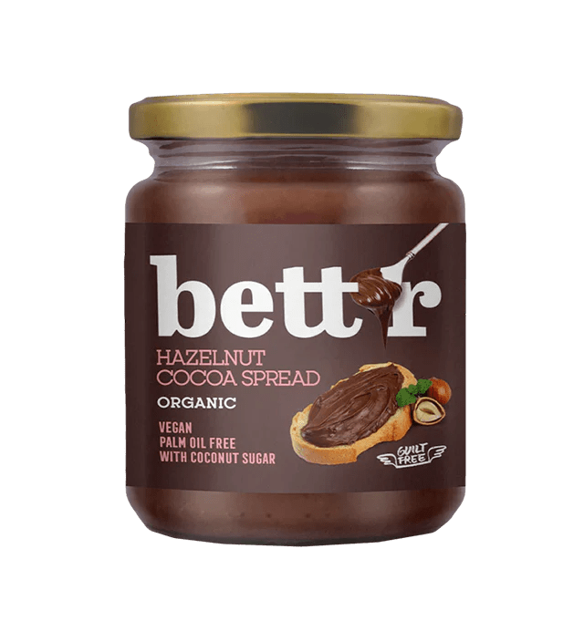 Organic, Keto Chocolate Hazelnut Spread - 250g from Bettr | Available at Sow & Arrow