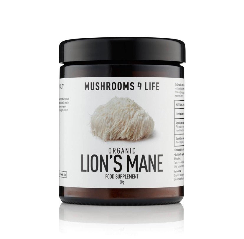 Organic Lion's Mane 60g from Mushrooms For Life | Available at Sow & Arrow