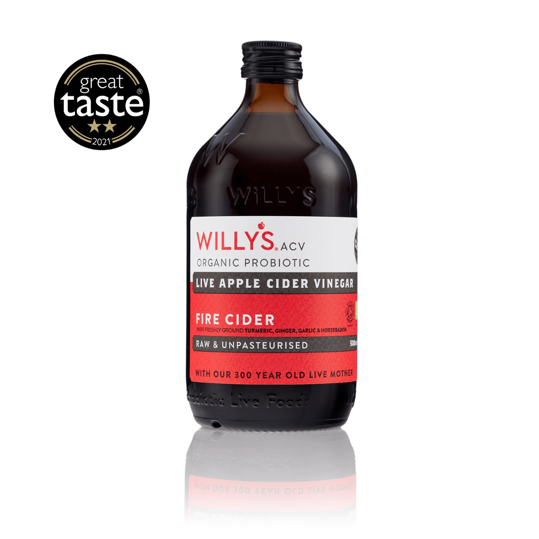 Organic Live Fire Cider Apple Cider Vinegar - 500ml from Willy's | Available at Sow & Arrow