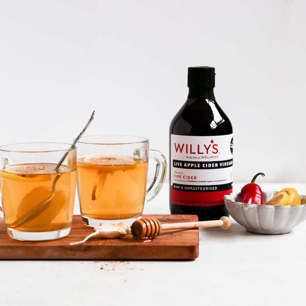 Organic Live Fire Cider Apple Cider Vinegar - 500ml from Willy's | Available at Sow & Arrow