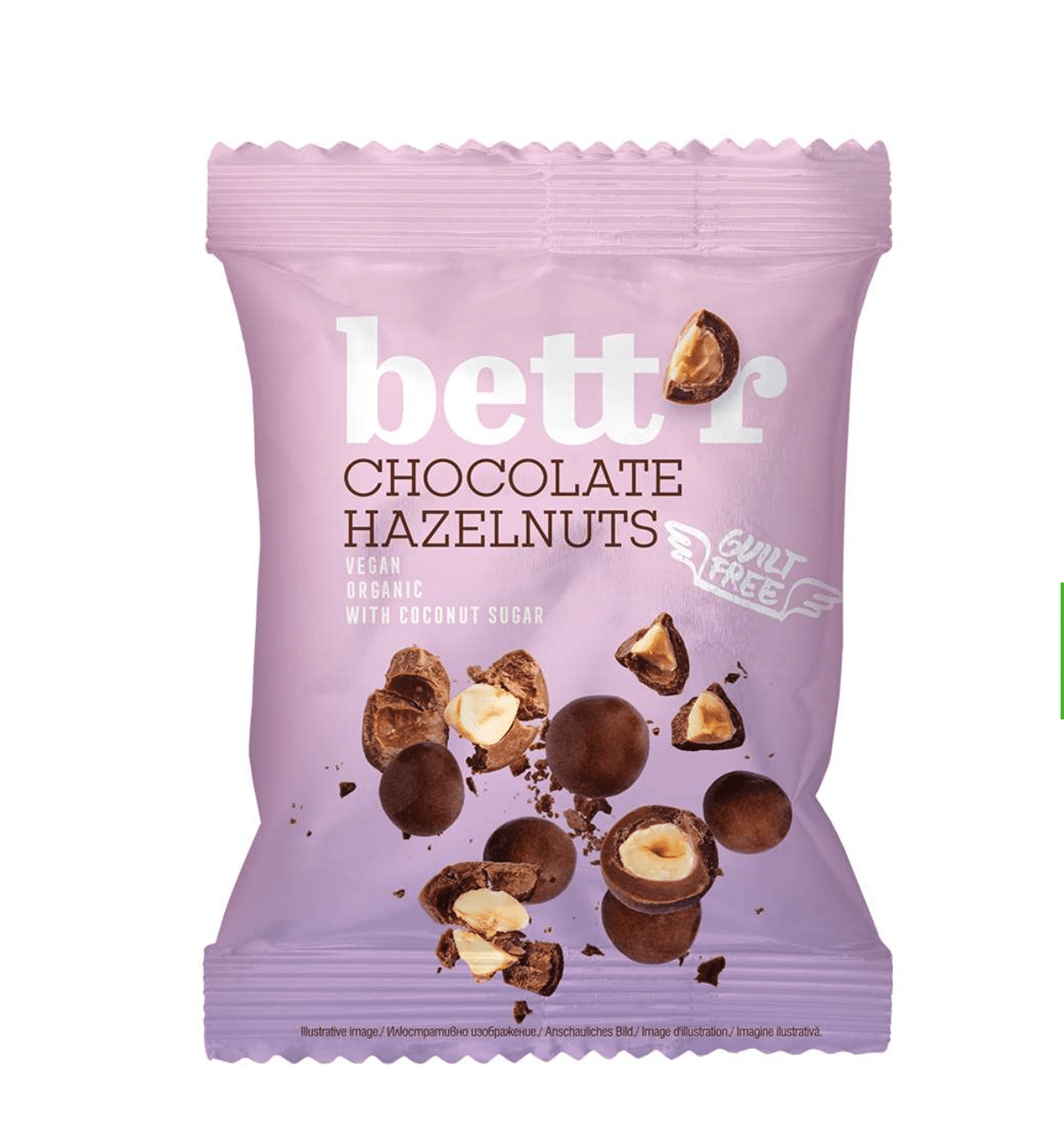 Organic, Low - Sugar Dark Chocolate Covered Hazelnuts - 40g from Bettr | Available at Sow & Arrow