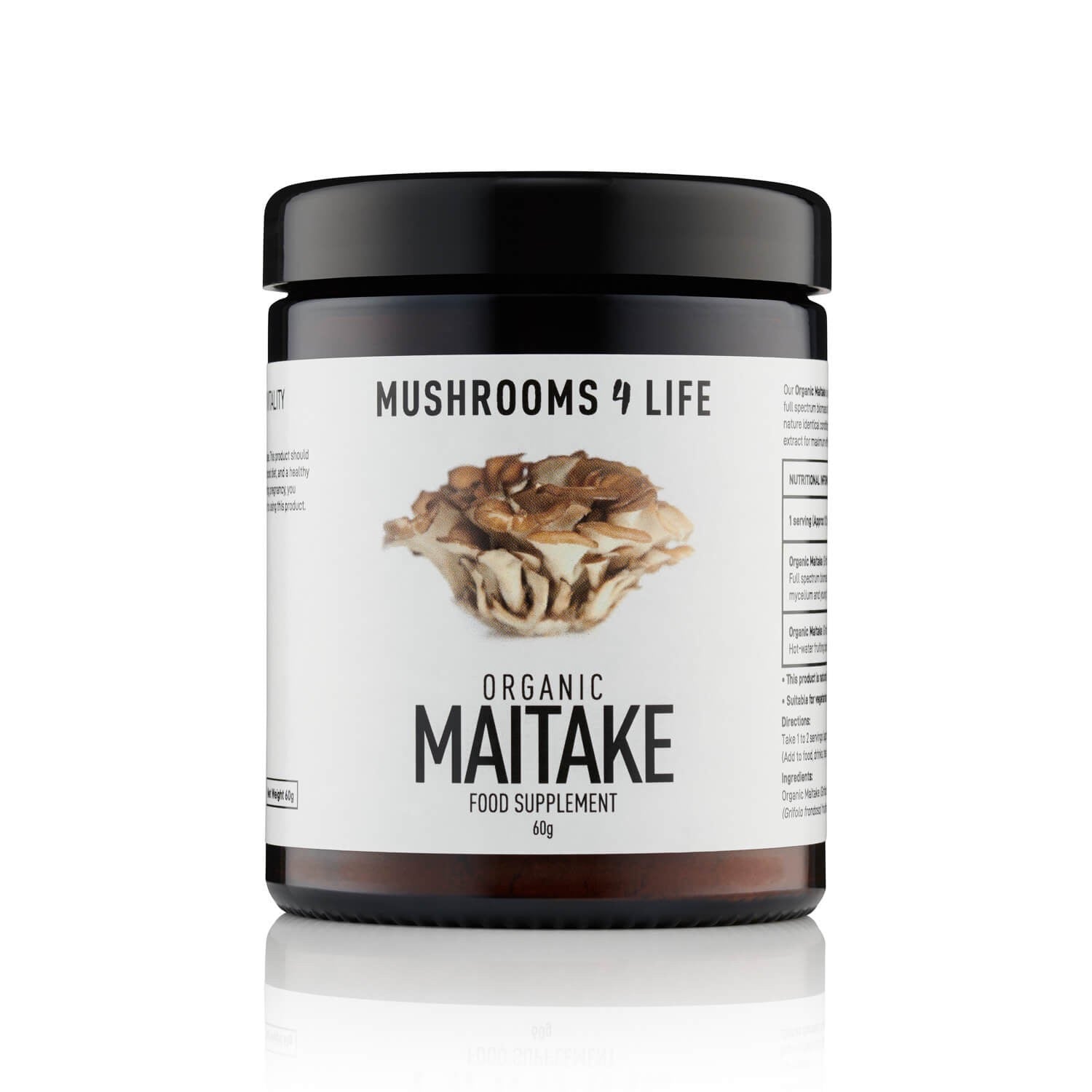 Organic Maitake Mushroom Powder - 60g from Mushrooms For Life | Available at Sow & Arrow