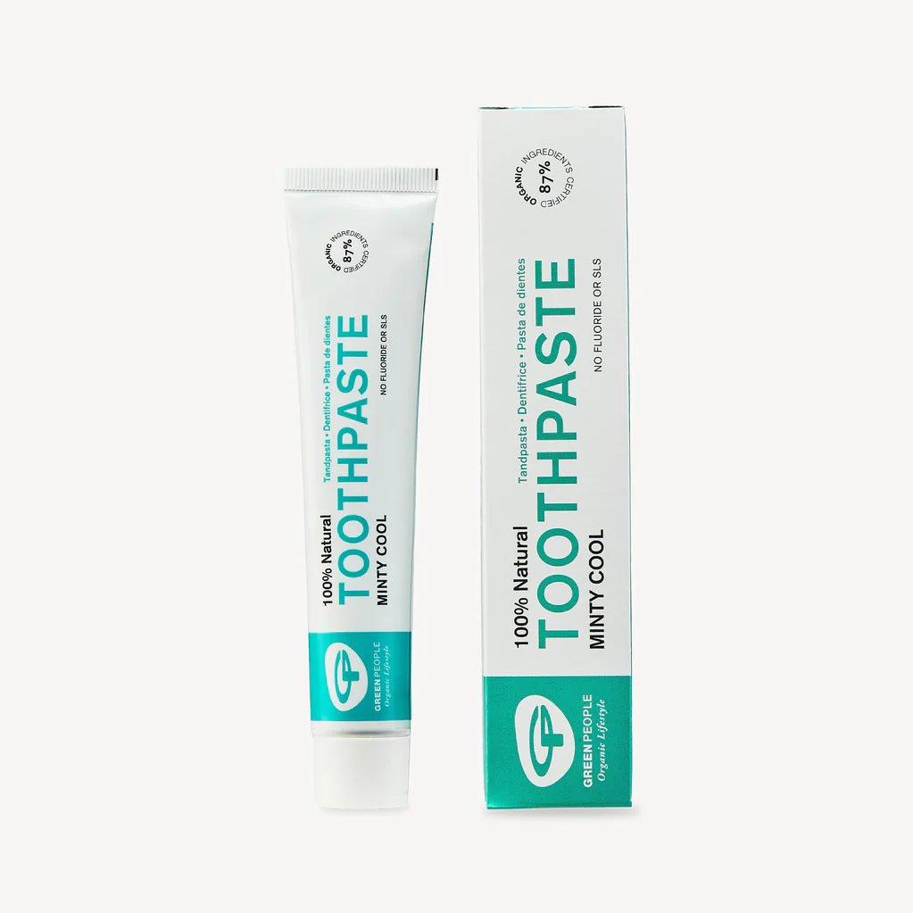 Organic Minty Cool Fluoride - Free, SLS - Free Toothpaste from Green People | Available at Sow & Arrow