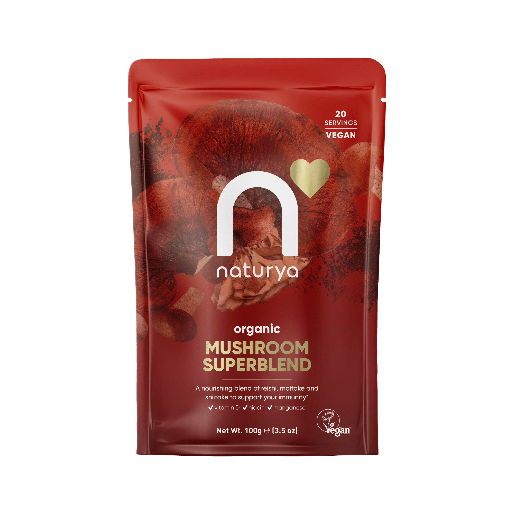 Organic Mushroom Superblend - 100g from Naturya | Available at Sow & Arrow