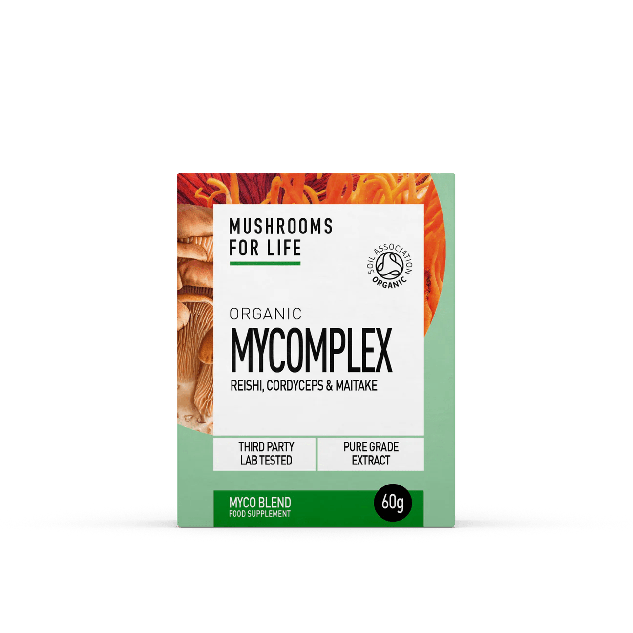 Organic MyComplex Mushroom Powder - 60g from Mushrooms For Life | Available at Sow & Arrow