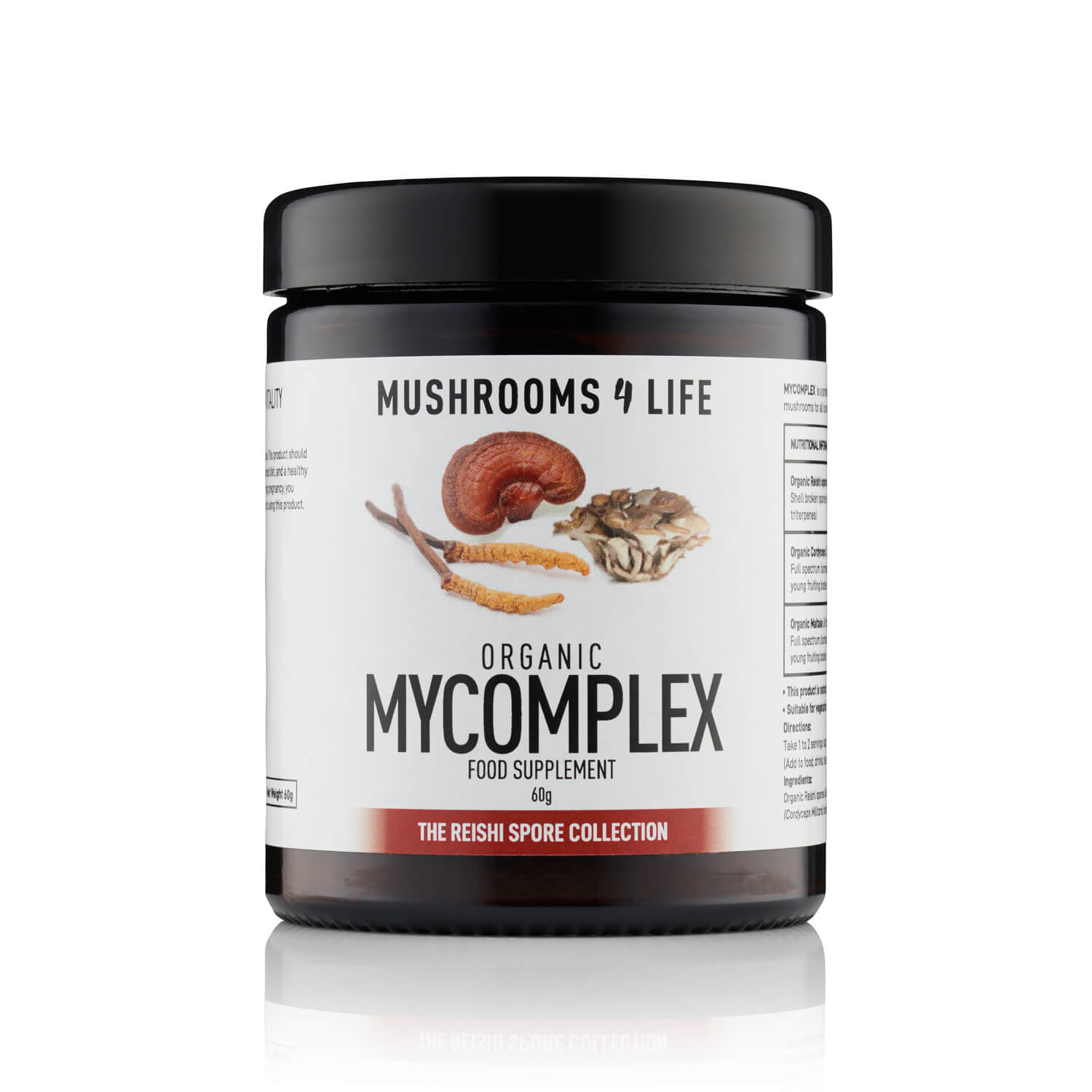 Organic MyComplex Mushroom Powder - 60g from Mushrooms For Life | Available at Sow & Arrow