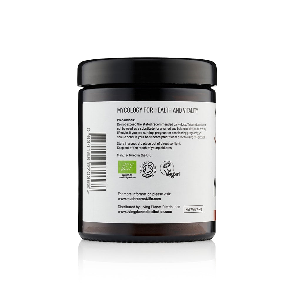 Organic MyComplex Mushroom Powder - 60g from Mushrooms For Life | Available at Sow & Arrow