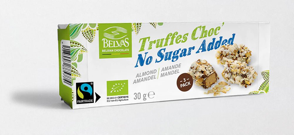 Organic No Added Sugar Truffles - 3 pack from Belvas | Available at Sow & Arrow