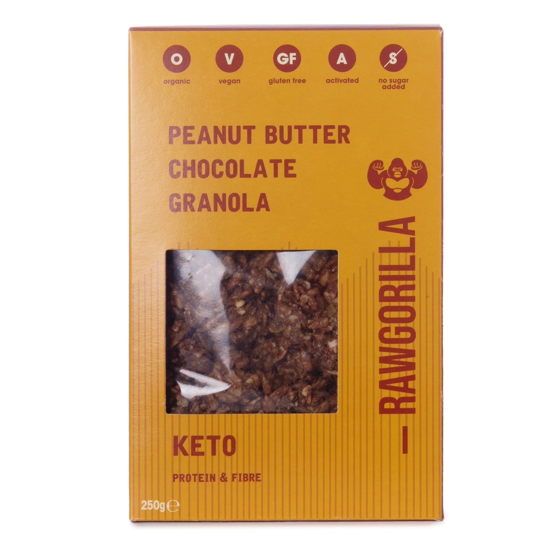 Organic Peanut Butter & Chocolate Keto Granola - Raw Gorilla from Raw Gorilla | Available at Sow & Arrow