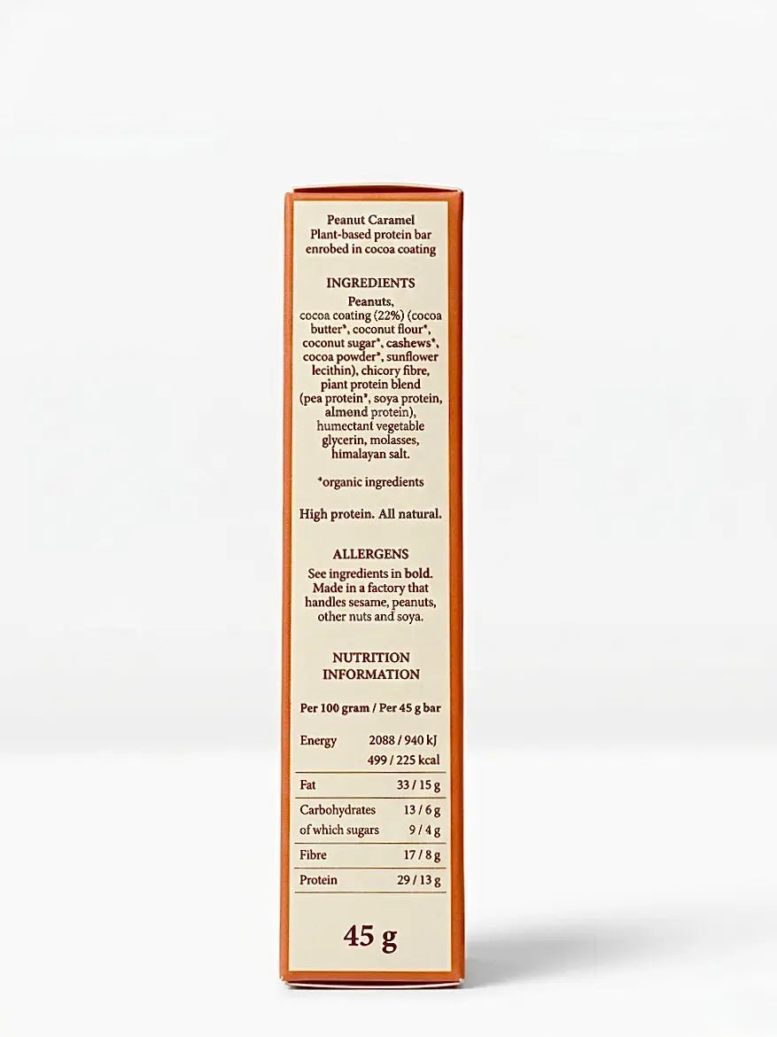Organic Peanut Caramel Bar - Low Sugar from Origin | Available at Sow & Arrow