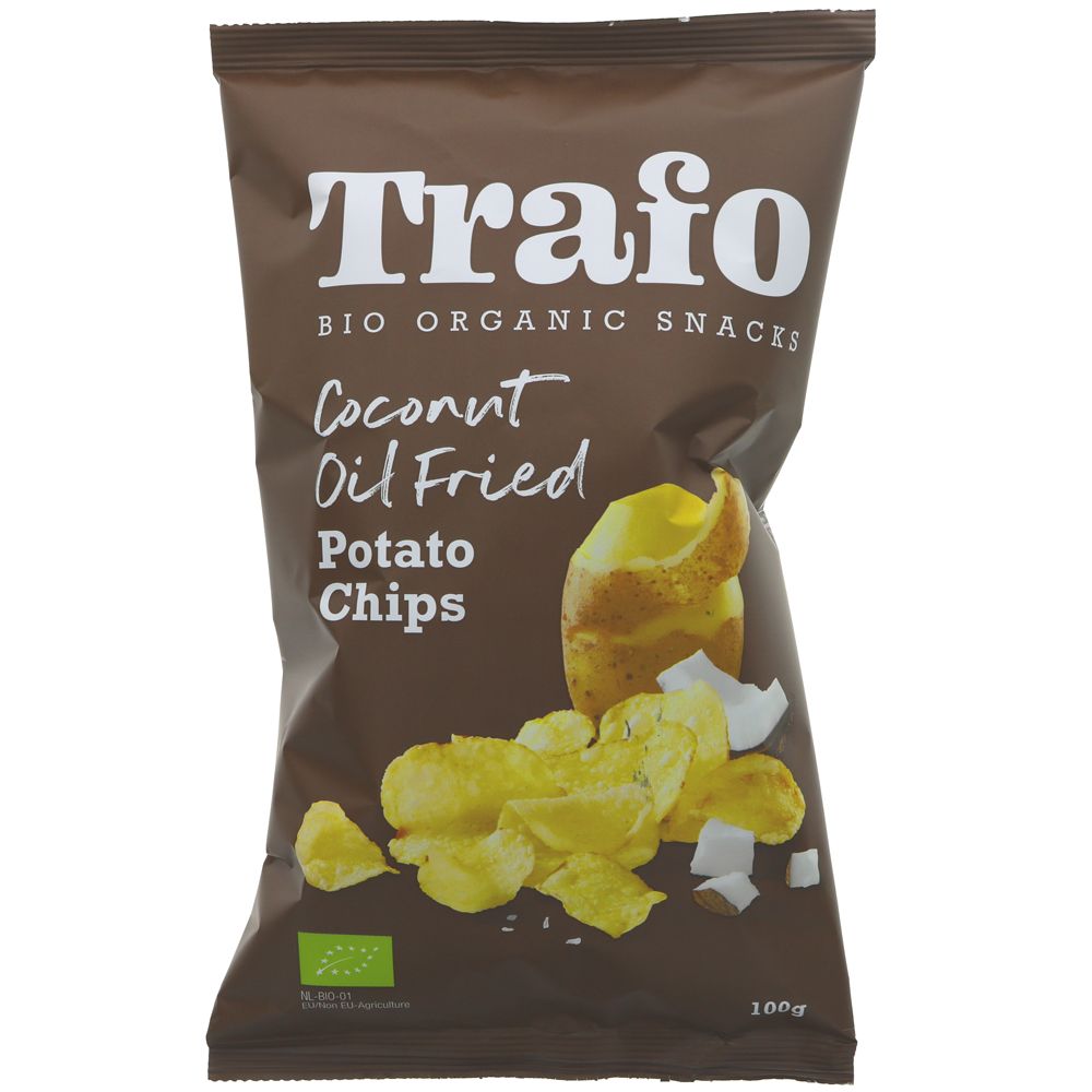 Organic Potato Crisps Cooked in Coconut Oil - 100g from Trafo | Available at Sow & Arrow