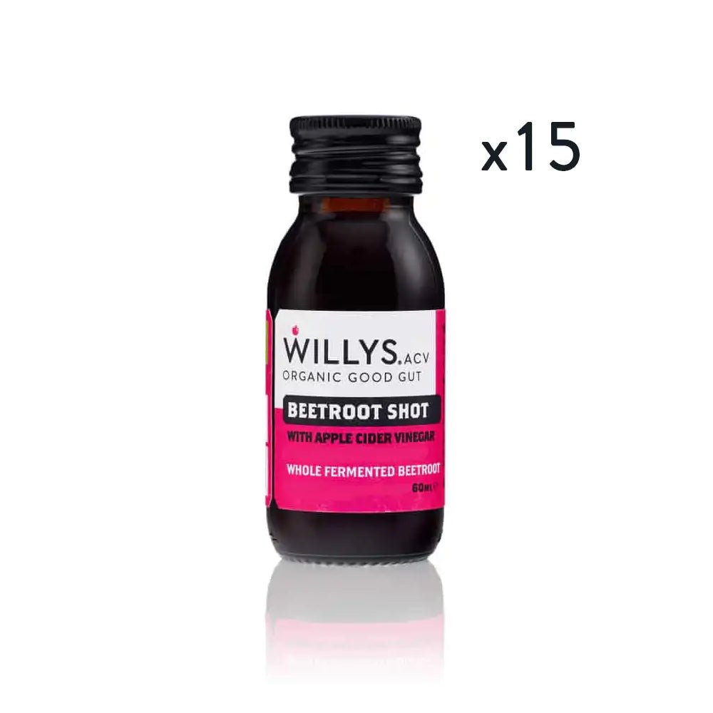 Organic Probiotic Beetroot Gut Shot - 60ml from Willy's | Available at Sow & Arrow