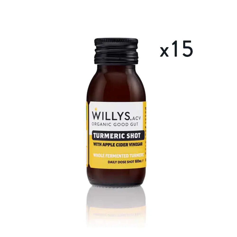 Organic Probiotic Turmeric & Honey Gut Shot - 60ml from Willy's | Available at Sow & Arrow