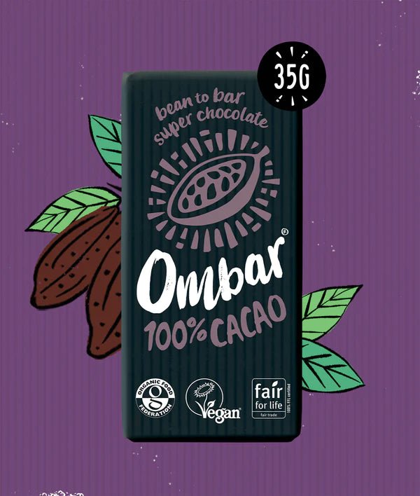 Organic Raw 100% Cacao Ombar - 35g from Ombar | Available at Sow & Arrow