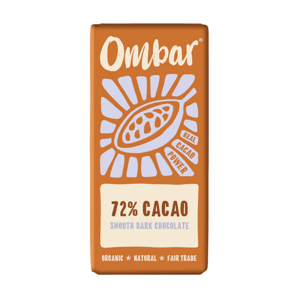 Organic, Raw 72% Cacao Ombar - 70g from Ombar | Available at Sow & Arrow