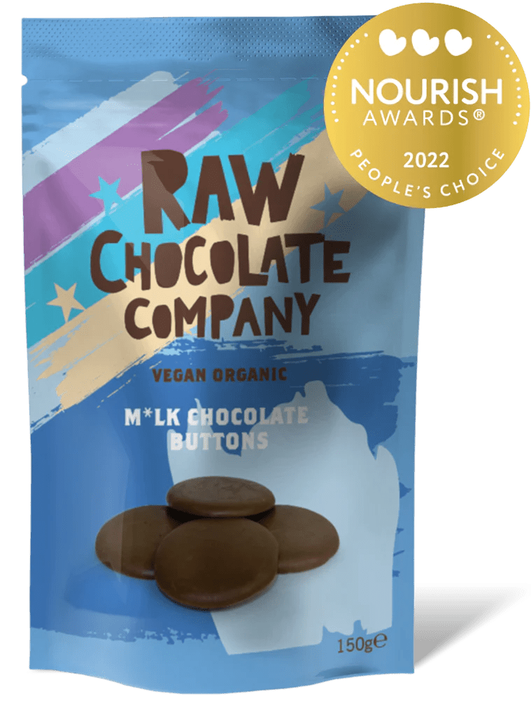 Organic Raw M*lk Chocolate Buttons - 150g from The Raw Chocolate Co. | Available at Sow & Arrow