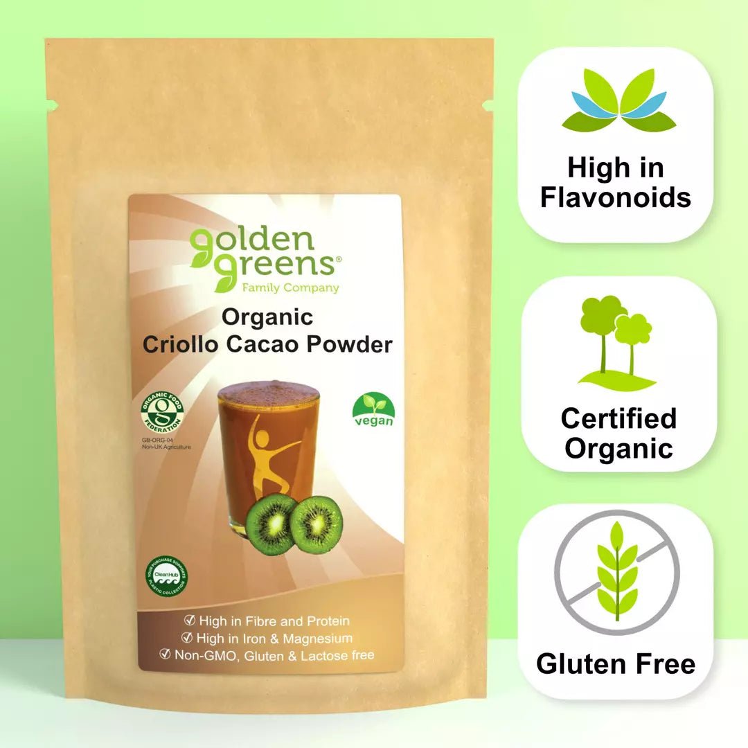 Organic Raw Pure Criolla Cacao Powder - 200g from Golden Greens | Available at Sow & Arrow
