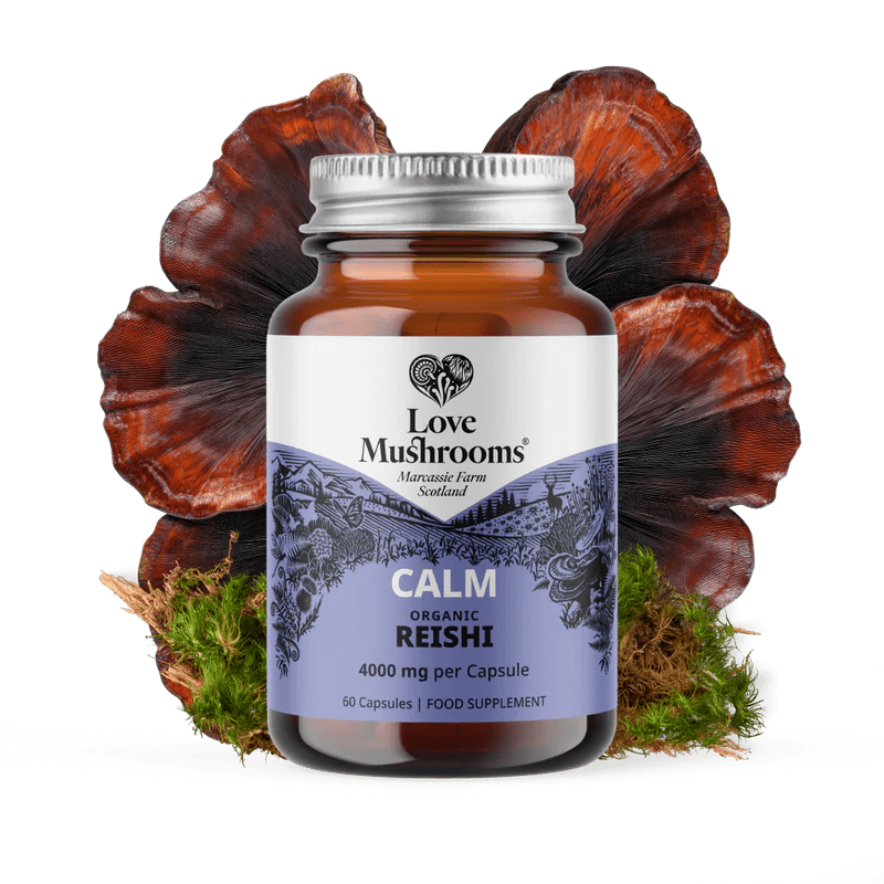 Organic Reishi (4000mg per capsule) - 60 capsules from Love Mushrooms | Available at Sow & Arrow