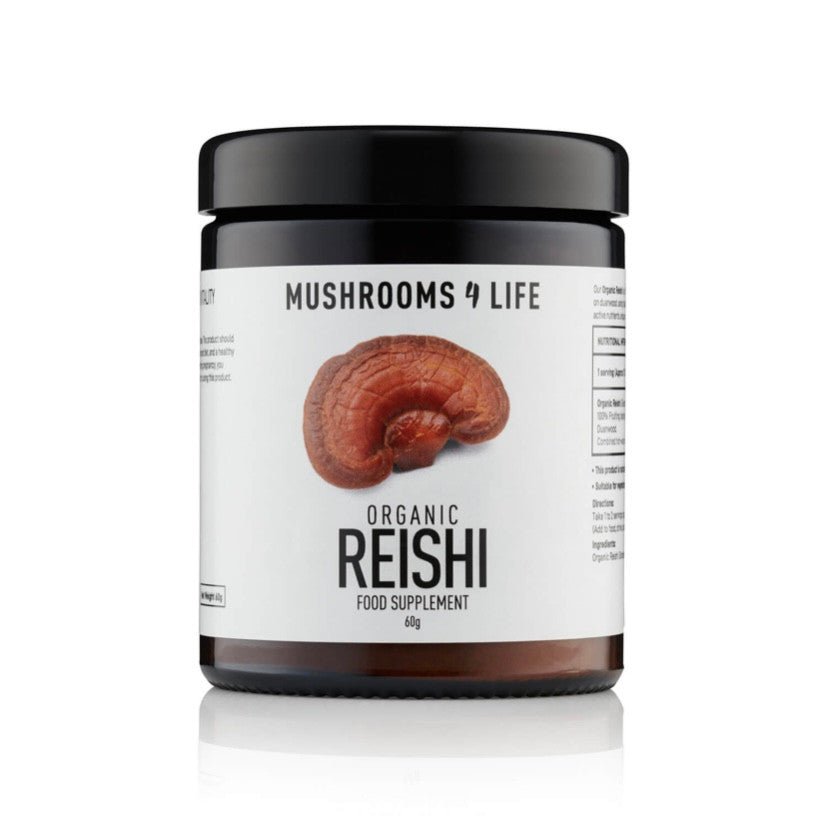 Organic Reishi 60g from Mushrooms For Life | Available at Sow & Arrow