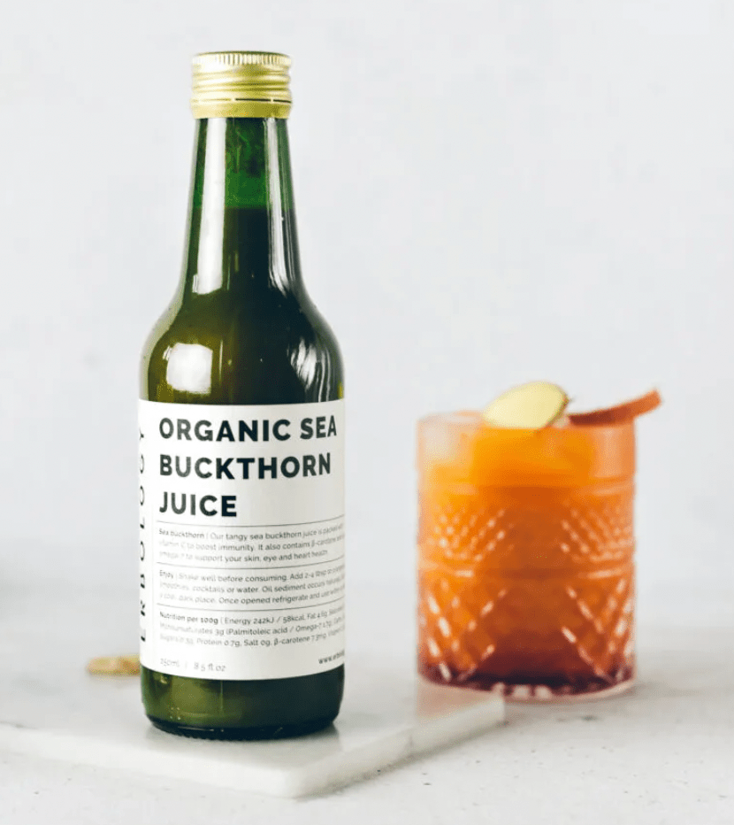 Organic Sea Buckthorn Juice - 250ml from Erbology | Available at Sow & Arrow