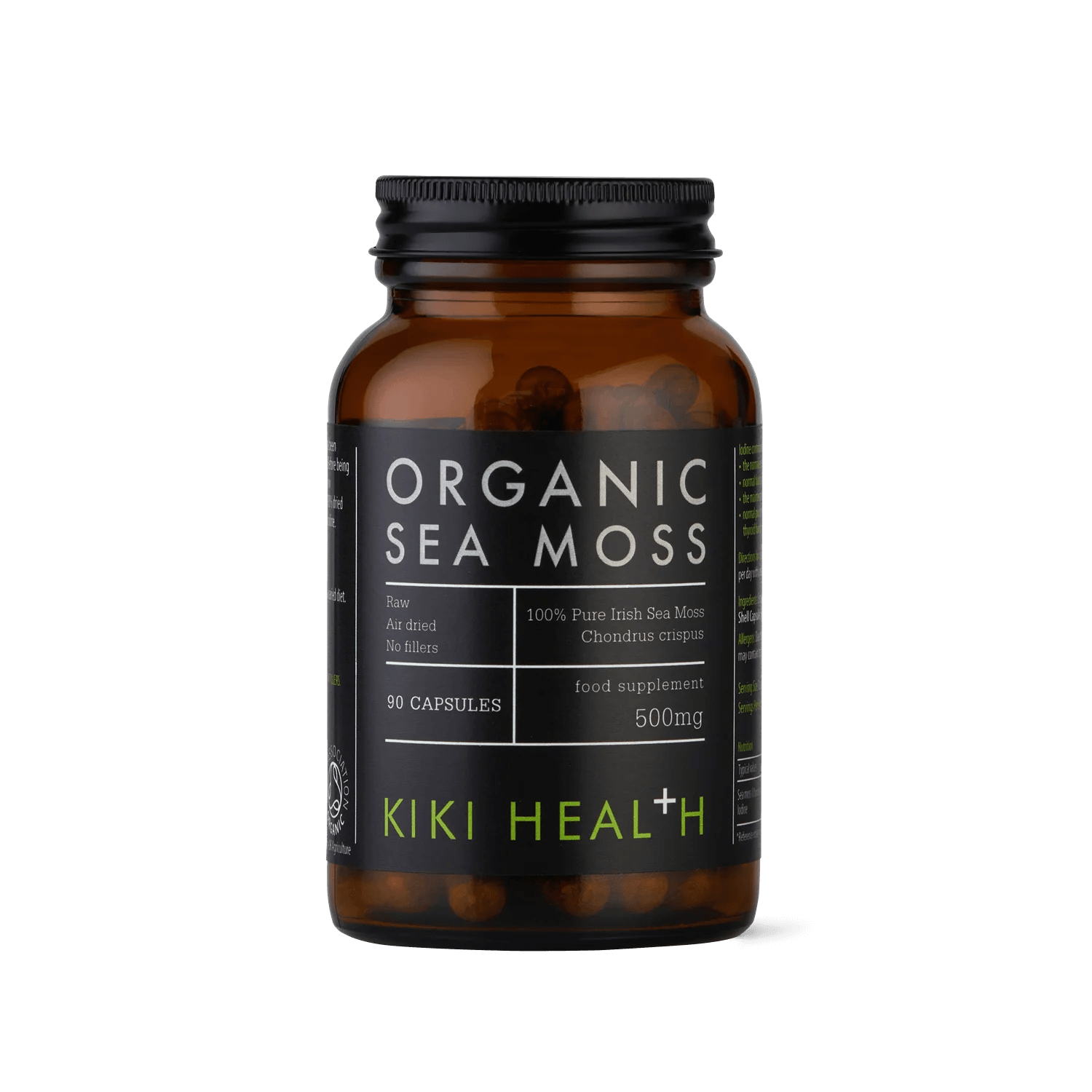 Organic Sea Moss Capsules - 90 Caps from KiKi Health | Available at Sow & Arrow