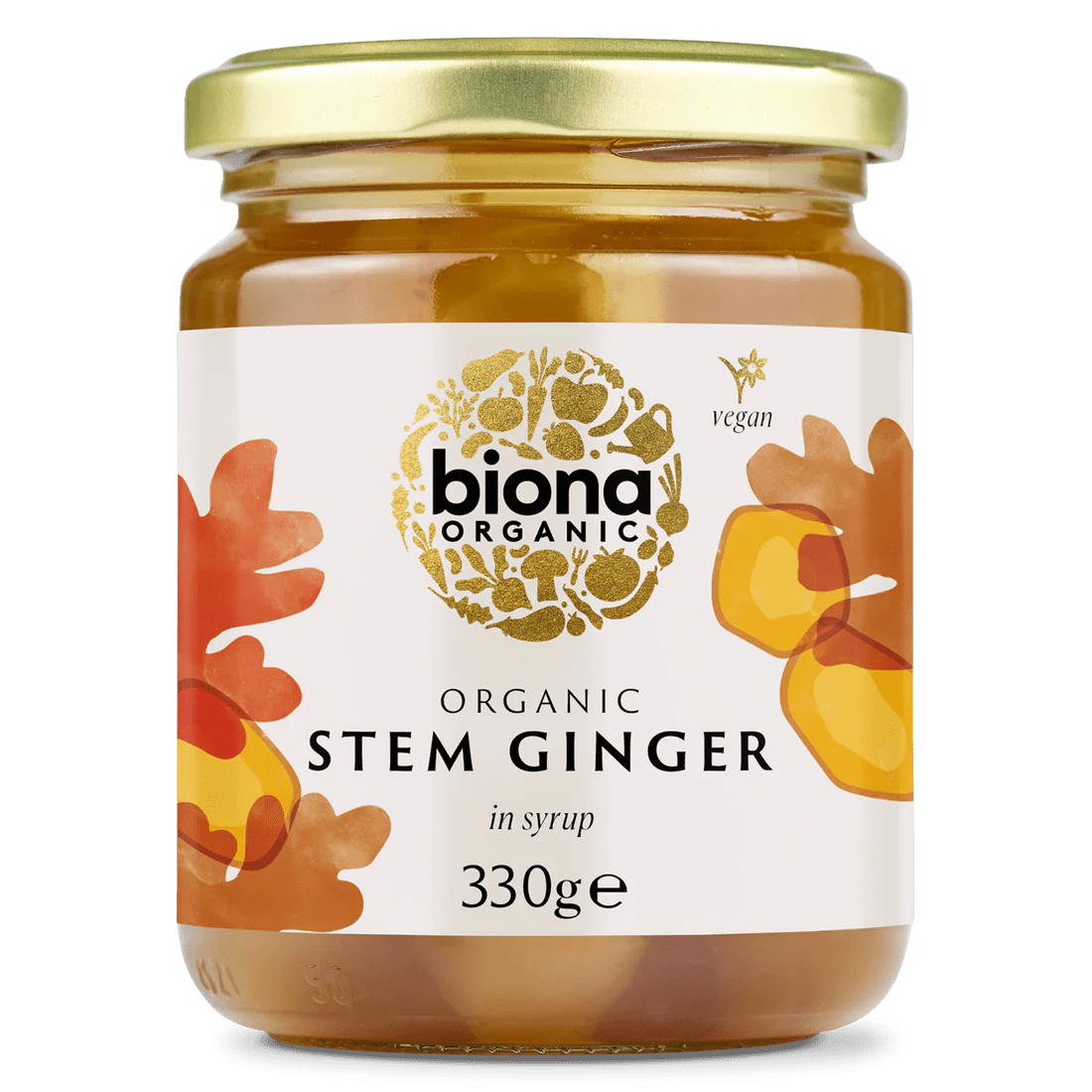 Organic Stem Ginger in Syrup - 330g from Biona | Available at Sow & Arrow