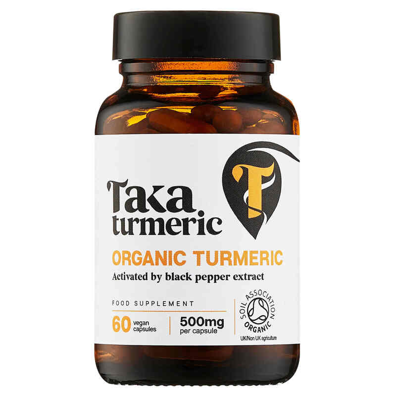 Organic Turmeric with Black Pepper - 60 Capsules from Taka Turmeric | Available at Sow & Arrow