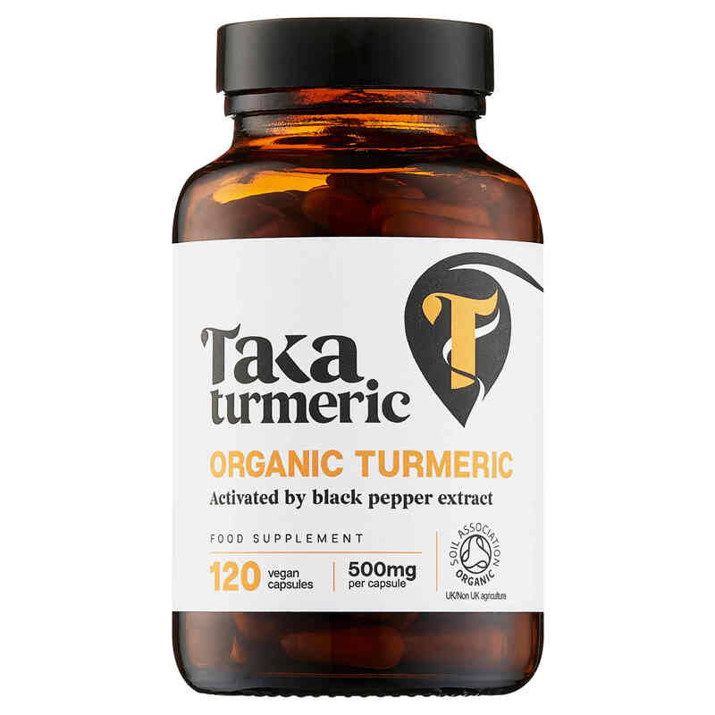 Organic Turmeric with Black Pepper Extract - 120 Capsules from Taka Turmeric | Available at Sow & Arrow