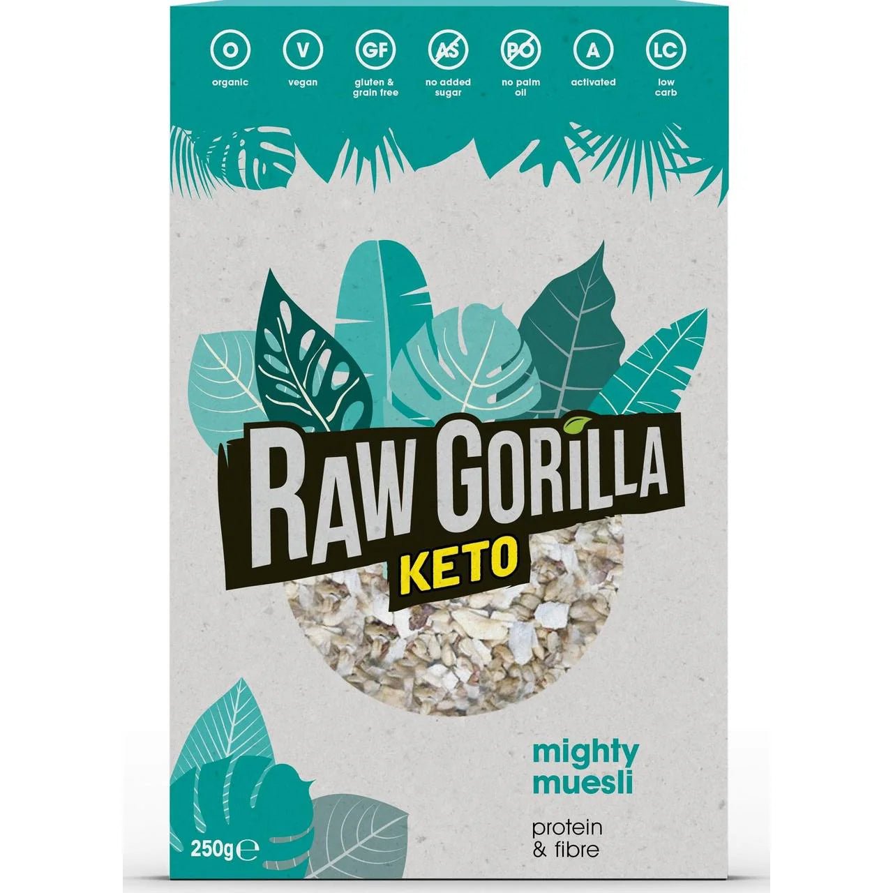 Organic, Unsweetened Keto Muesli - 250g from Raw Gorilla | Available at Sow & Arrow