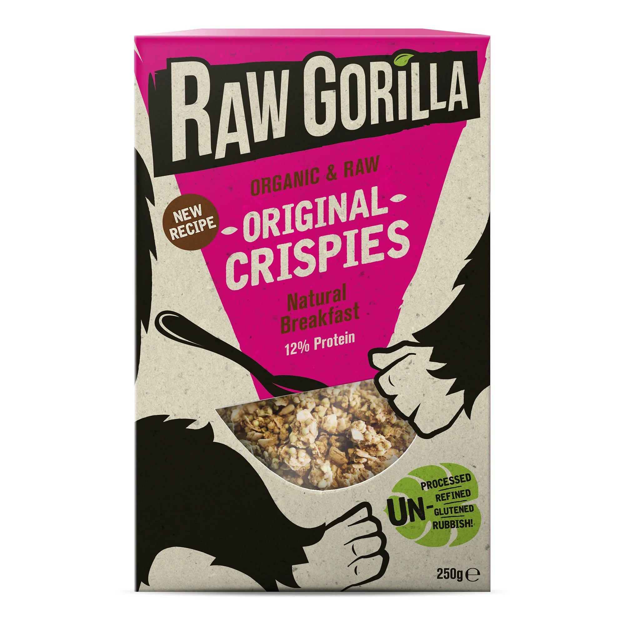 Organic Vegan Original Crispies - 250g from Raw Gorilla | Available at Sow & Arrow