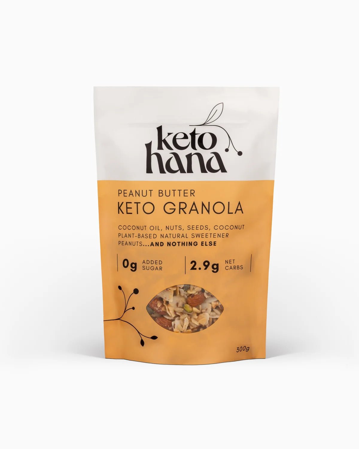 Peanut Butter Keto Granola - 300g from Keto Hana | Available at Sow & Arrow