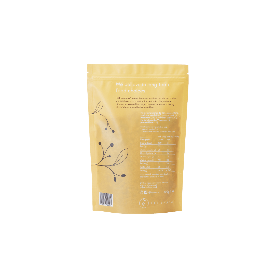 Peanut Butter Keto Granola - 300g from Keto Hana | Available at Sow & Arrow