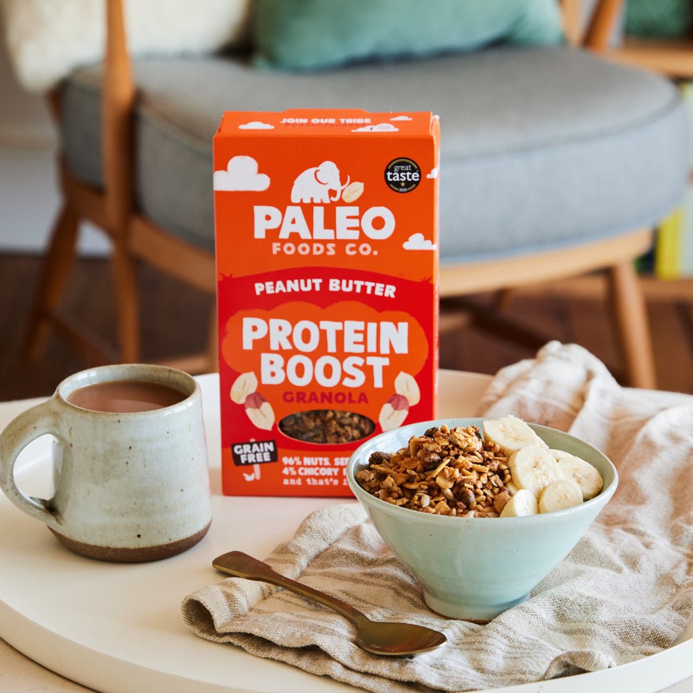 Peanut Butter Protein Boost Grain - Free Granola - 285g from The Paleo Food Co. | Available at Sow & Arrow