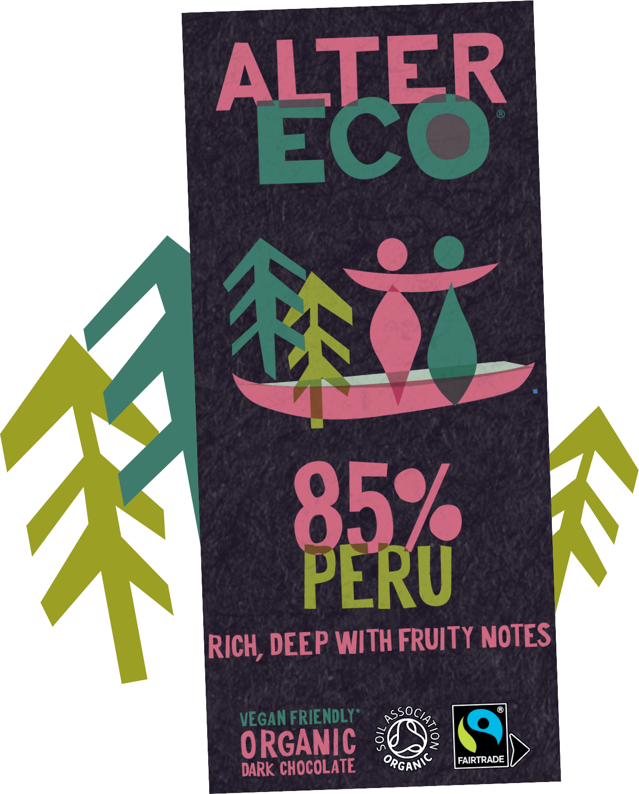Organic Fairtrade 85% Peruvian Chocolate- 100g