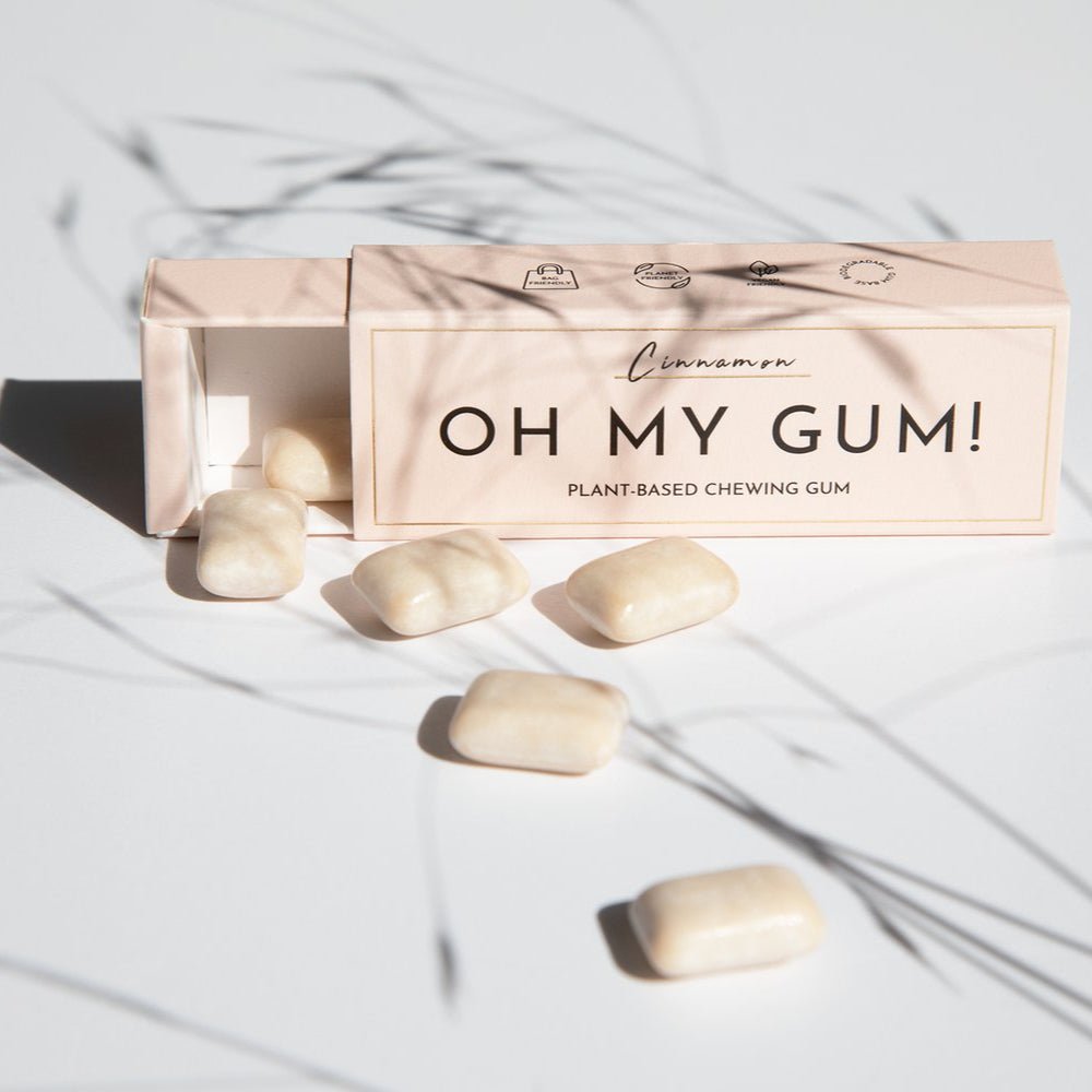 Plastic - Free Cinnamon Chewing Gum - From Tree Sap from Oh My Gum | Available at Sow & Arrow