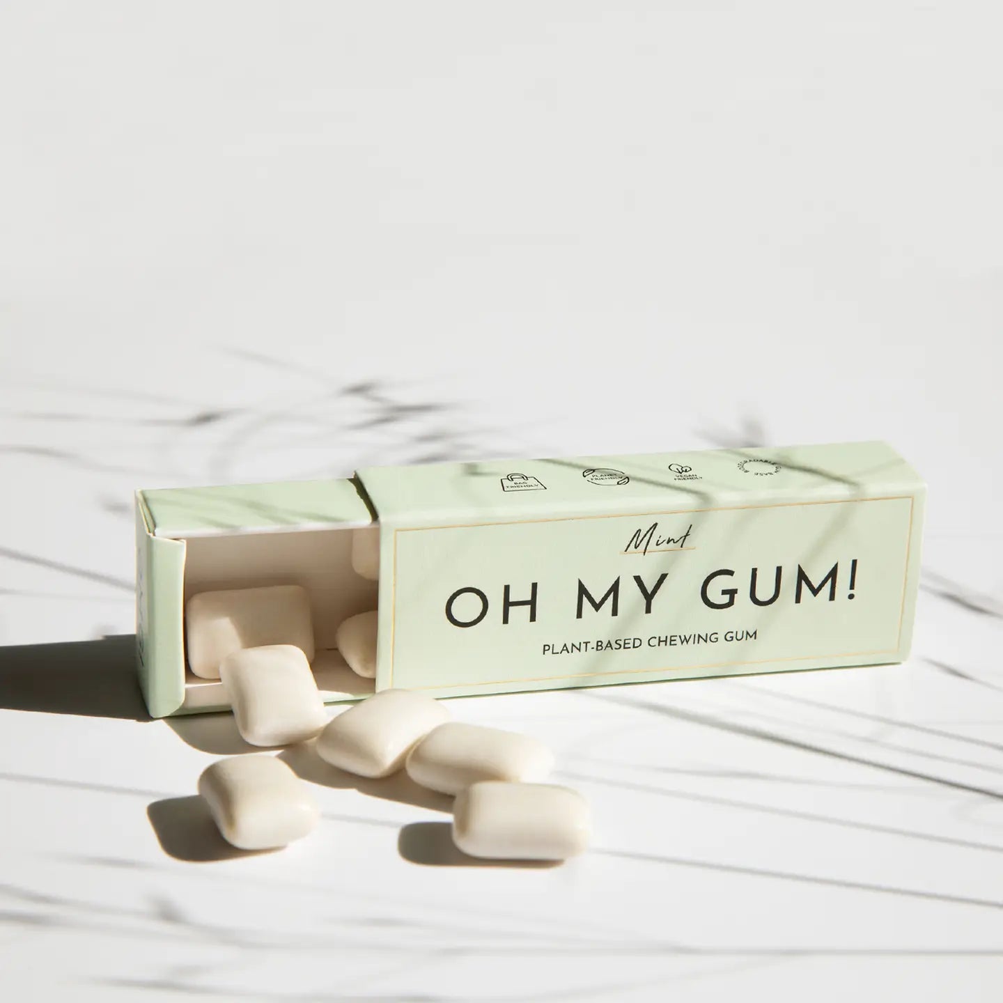 Plastic - Free Mint Chewing Gum - From Tree Sap from Oh My Gum | Available at Sow & Arrow