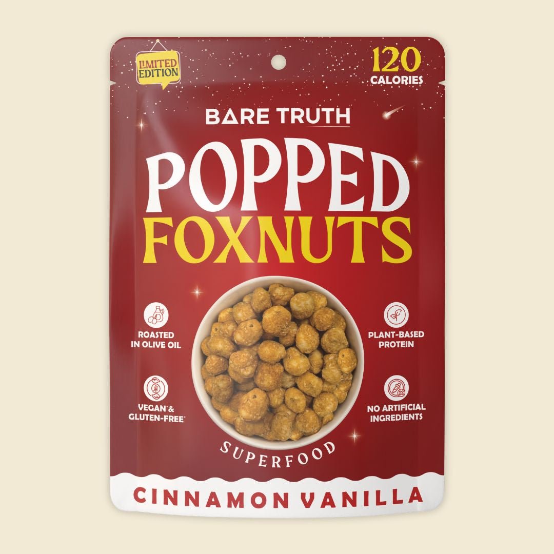 Popped Foxnuts - Cinnamon Vanilla - 25g from Bare Truth | Available at Sow & Arrow