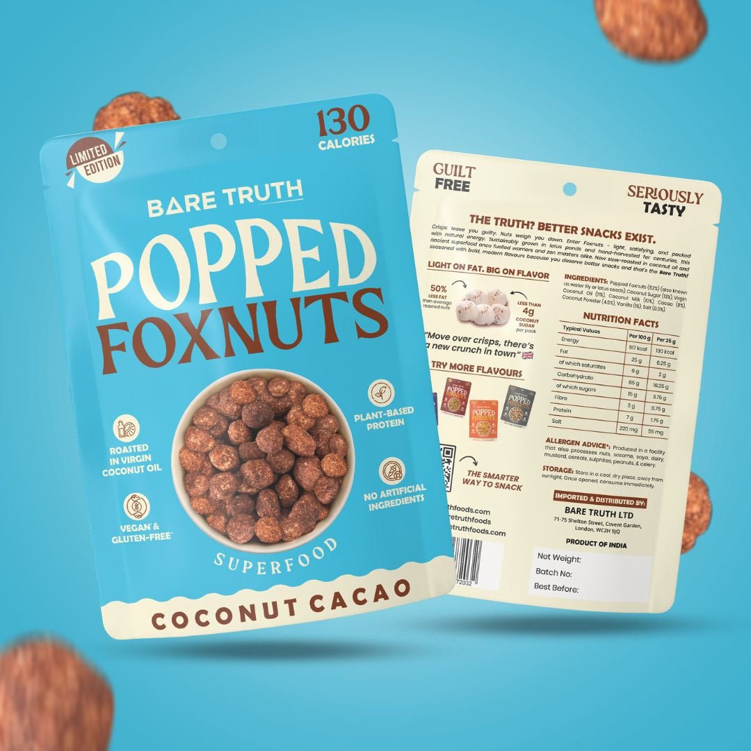 Popped Foxnuts - Coconut Cacao - 25g from Bare Truth | Available at Sow & Arrow