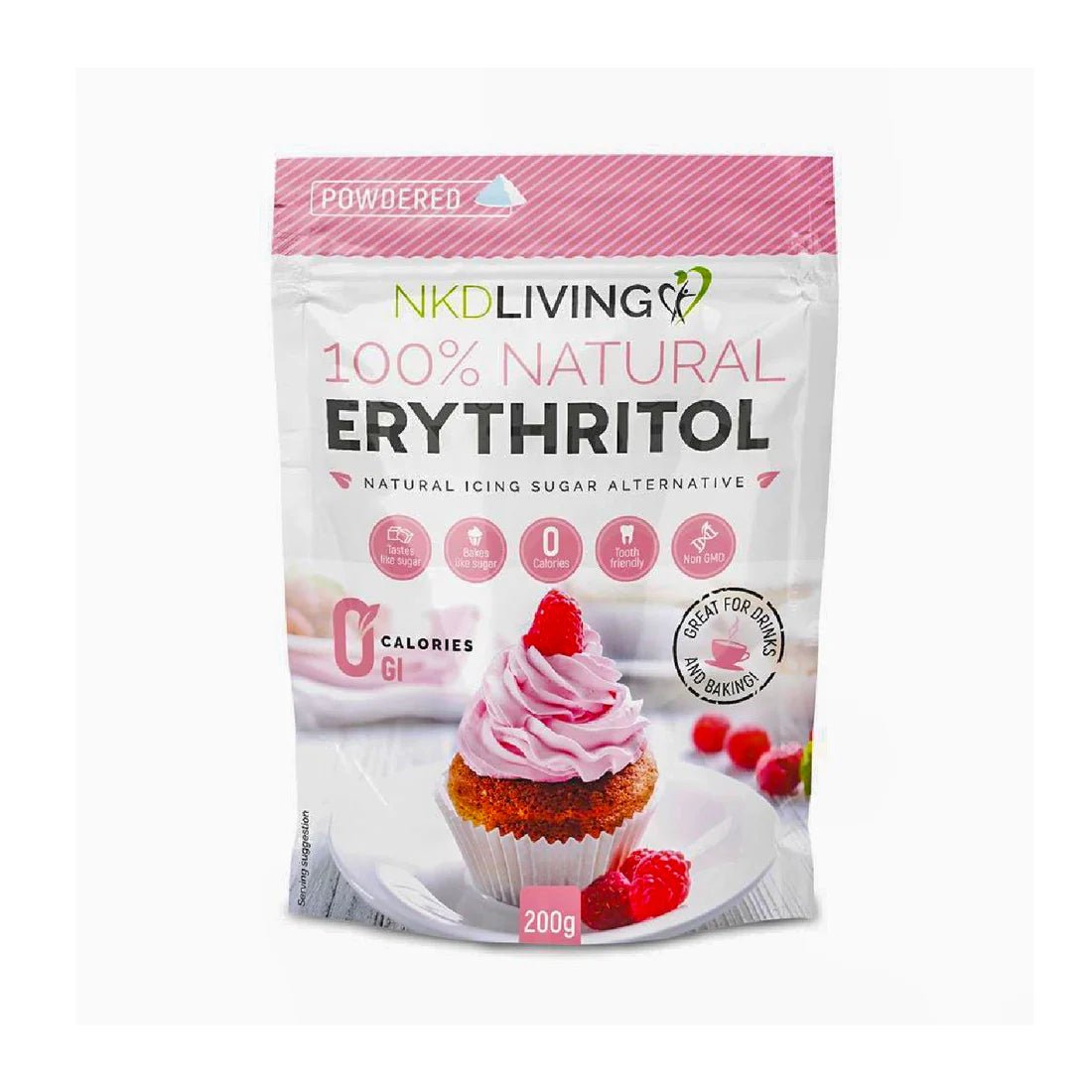 Powdered Erythritol Icing Sugar Alternative - 200g from NKD Living | Available at Sow & Arrow