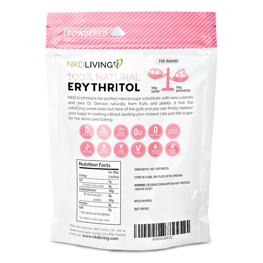 Powdered Erythritol Icing Sugar Alternative - 200g from NKD Living | Available at Sow & Arrow