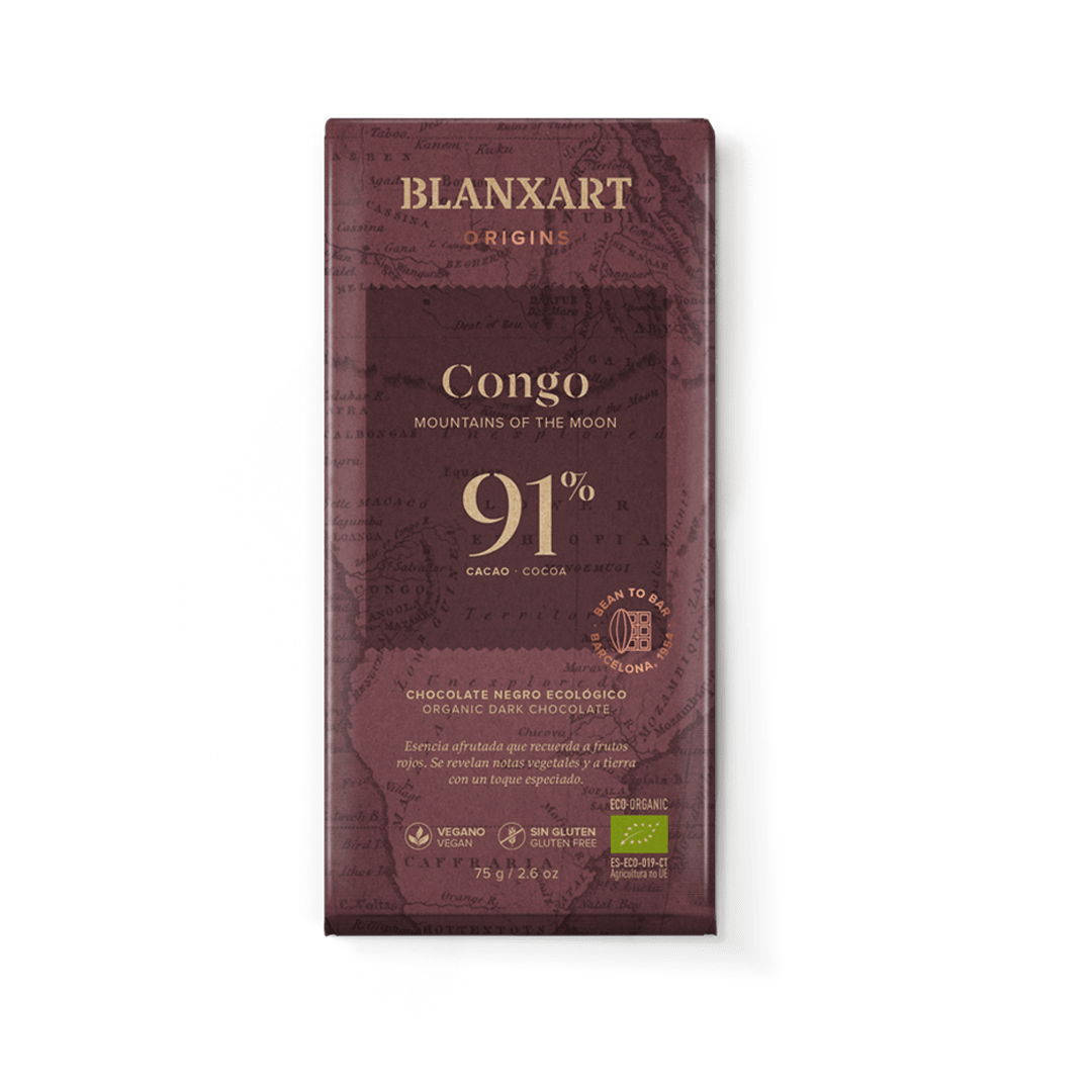 Premium Organic 91% Dark Chocolate - 75g from Blanxart | Available at Sow & Arrow