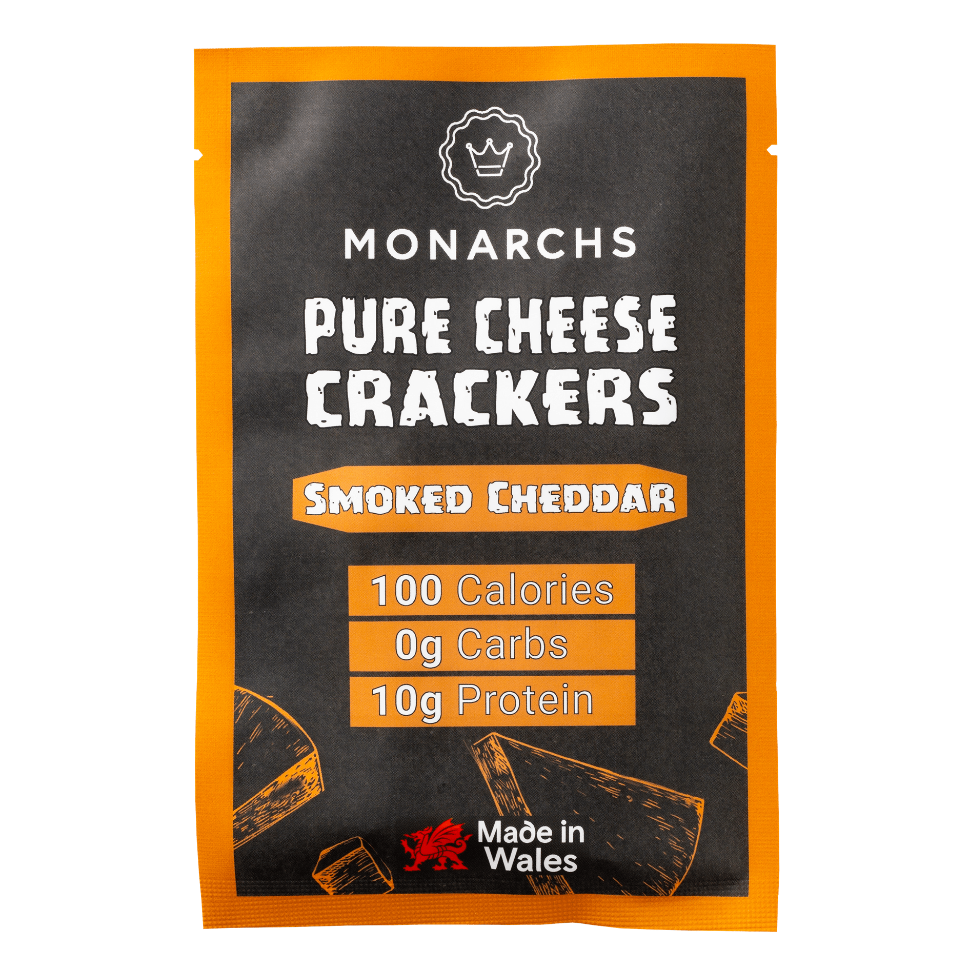 Pure Cheese Crackers - Smoked Cheddar from Monarchs | Available at Sow & Arrow