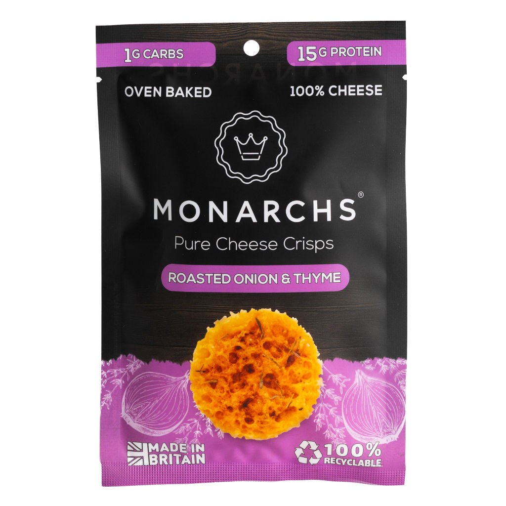 Pure Cheese Crisps - Roasted Onion & Thyme from Monarchs | Available at Sow & Arrow