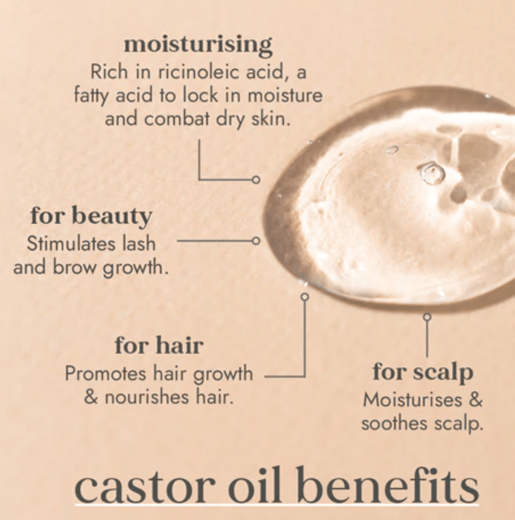 Pure, Organic Castor Oil - 250ml from Fushi Wellbeing | Available at Sow & Arrow