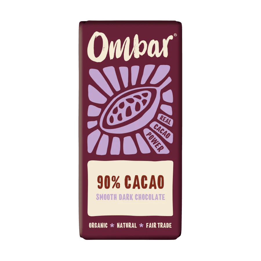 Raw Organic 90% Dark Chocolate - 35g from Ombar | Available at Sow & Arrow