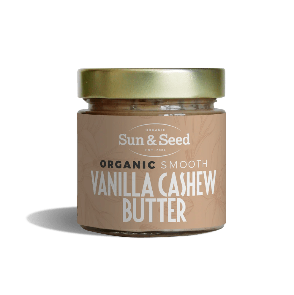 Raw, Organic Cashew and Vanilla Butter - 200g from Sun and Seed | Available at Sow & Arrow