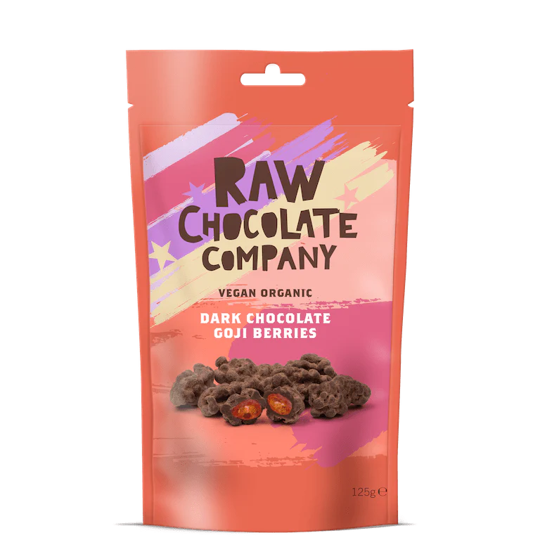Raw, Dark Chocolate covered Goji Berries - 100g